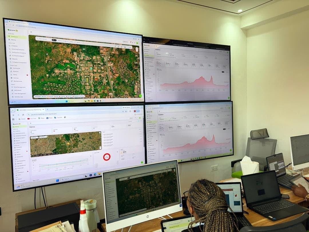 ECHT team working at the GOCEMS monitoring operations centre